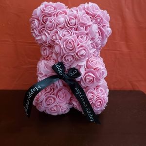 Flower rose teddy bear